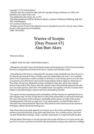 Cover of Warrior of Scorpio