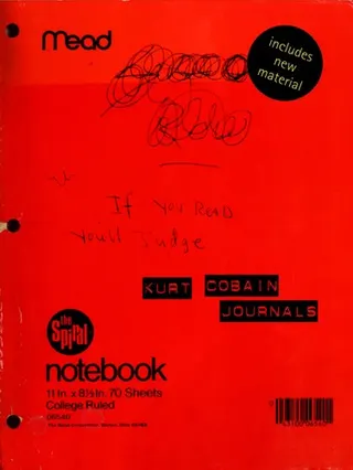 Cover of Kurt Cobain journals