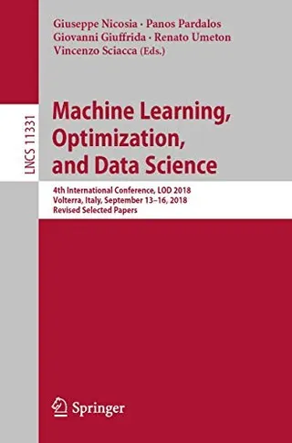 Cover of Machine Learning, Optimization, and Data Science