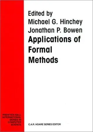 Cover of Applications of formal methods