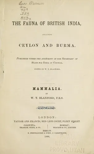 Cover of The Fauna of British India