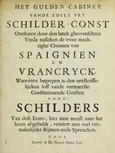 Cover of Het Gulden Cabinet
