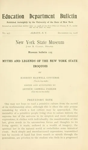 Cover of Myths and legends of the New York State Iroquois
