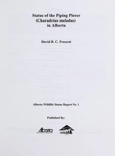 Cover of Status of the Piping plover (Charadrius melodus) in Alberta