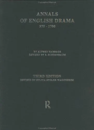 Cover of Annals of English drama, 975-1700