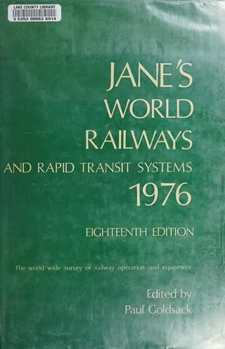 Cover of Jane's World Railways and Rapid Transit Systems 1976