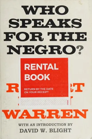 Cover of Who speaks for the Negro?