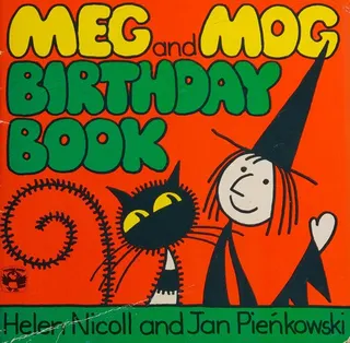 Cover of Meg and Mog Birthday Book