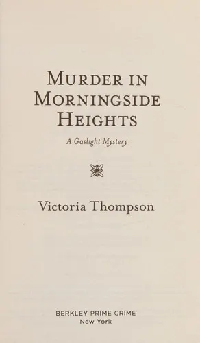 Cover of Murder in Morningside Heights