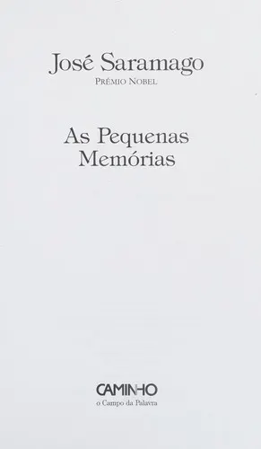 Cover of As pequenas memórias