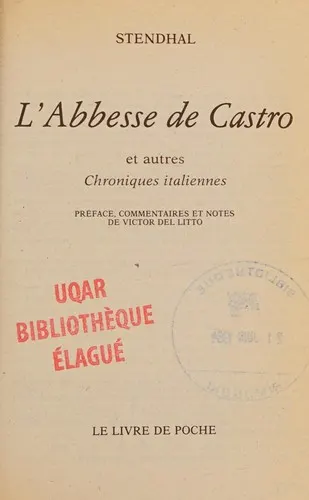 Cover of The Abbess of Castro