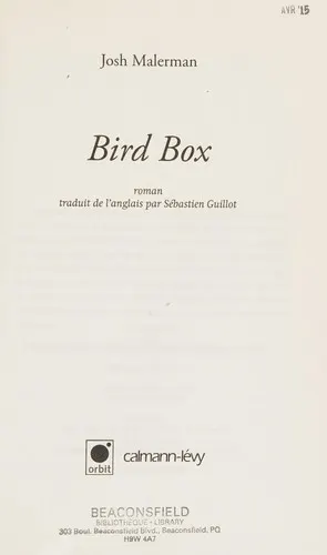 Cover of Bird Box