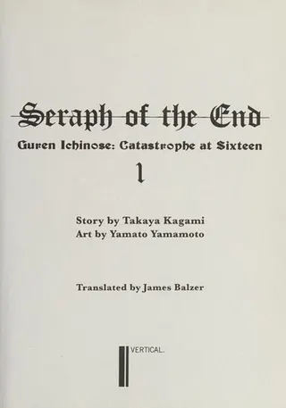 Cover of Seraph of the End, 1 (novel)