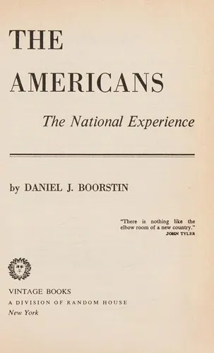 Cover of The Americans: The National Experience