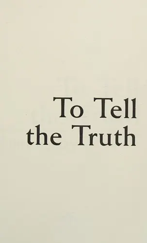 Cover of To tell the truth
