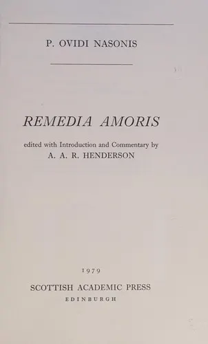 Cover of Remedia amoris