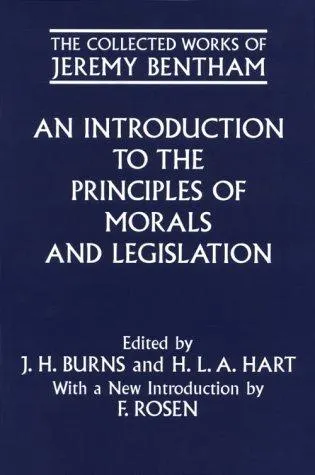 Cover of An introduction to the principles of morals and legislation
