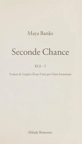 Cover of Seconde chance