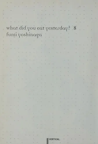 Cover of What Did You Eat Yesterday? 8