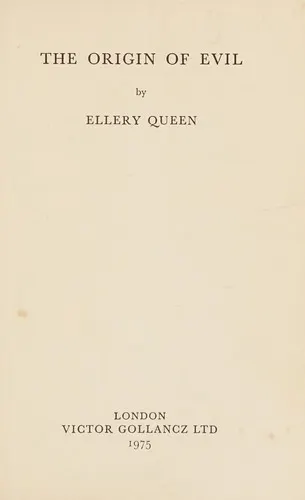 Cover of The origin of evil