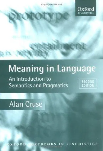 Cover of Meaning in language