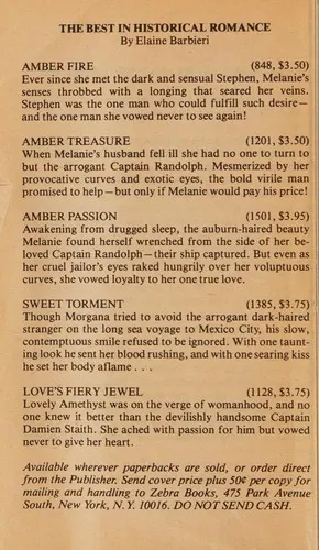 Cover of Amber passion