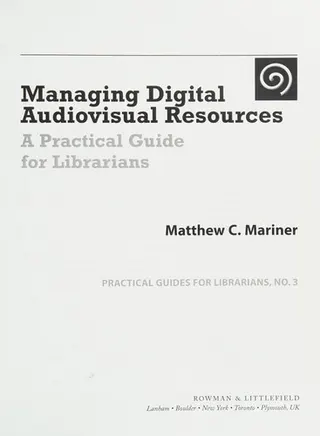 Cover of Managing Digital Audiovisual Resources
