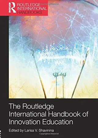 Cover of The Routledge International Handbook Of Innovation Education