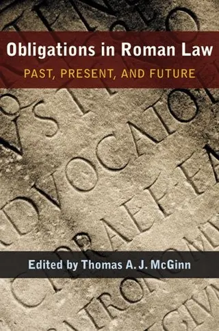 Cover of Obligations in Roman law
