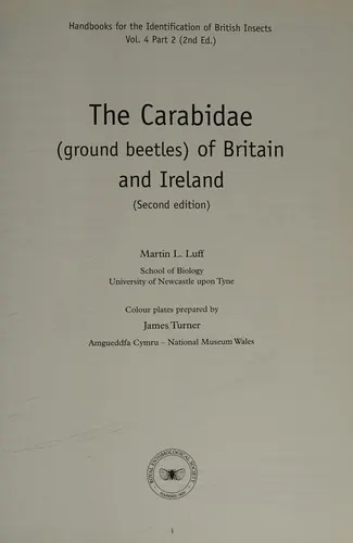 Cover of The Carabidae (ground beetles) of Britain and Ireland