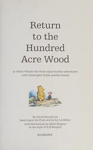 Cover of Return to the Hundred Acre Wood