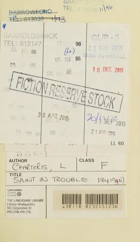Cover of The Saint in Trouble