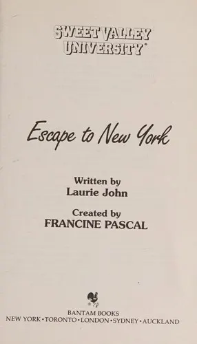 Cover of Escape to New York
