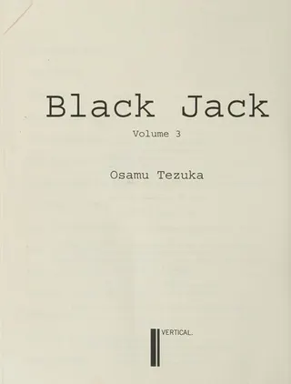 Cover of Black Jack, Volume 3