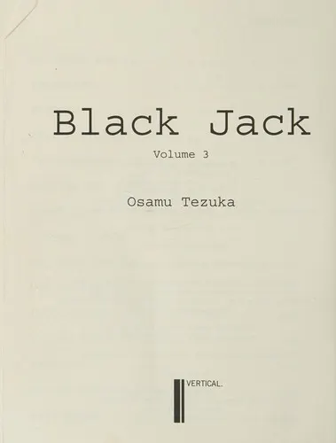 Cover of Black Jack, Volume 3