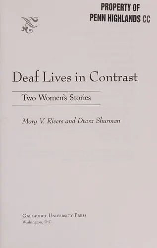 Cover of Deaf lives in contrast