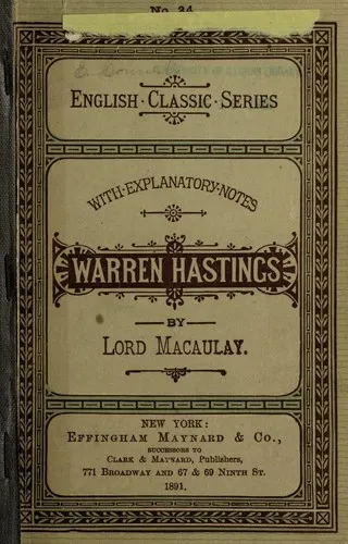 Cover of Warren Hastings