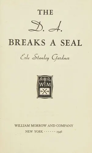 Cover of The D.A. breaks a seal