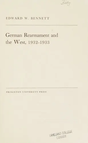 Cover of German rearmament and the West, 1932-1933