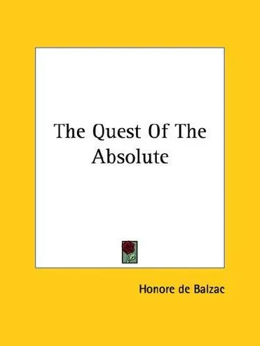 Cover of The Quest of the Absolute