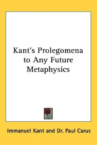 Cover of Prolegomena