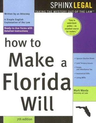 Cover of How to make a Florida will