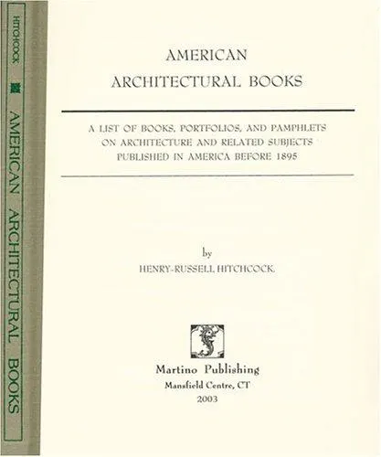 Cover of American architectural books
