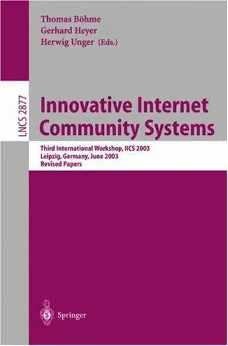Cover of Innovative Internet community systems