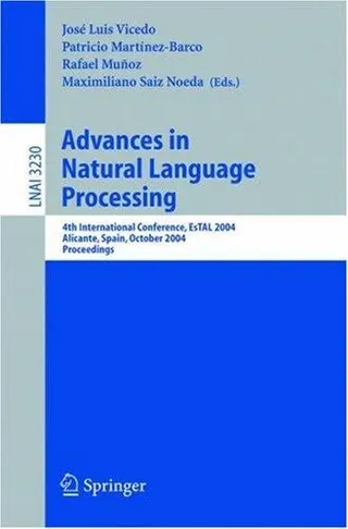 Cover of Advances in natural language processing