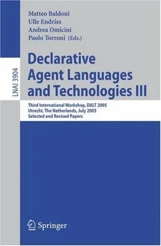 Cover of Declarative agent languages and technologies III