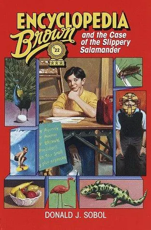 Cover of Encyclopedia Brown and the case of the slippery salamander
