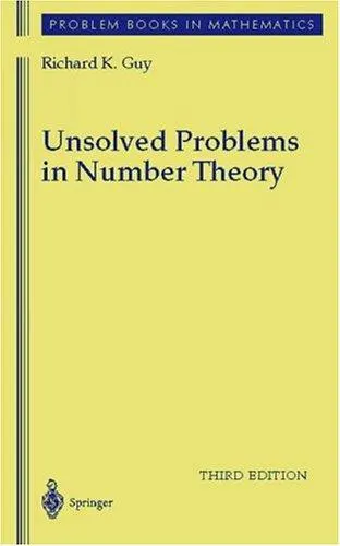 Cover of Unsolved problems in number theory