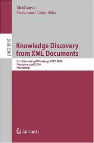 Cover of Knowledge discovery from XML documents