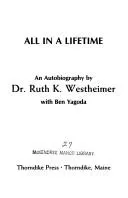 Cover of All in a lifetime